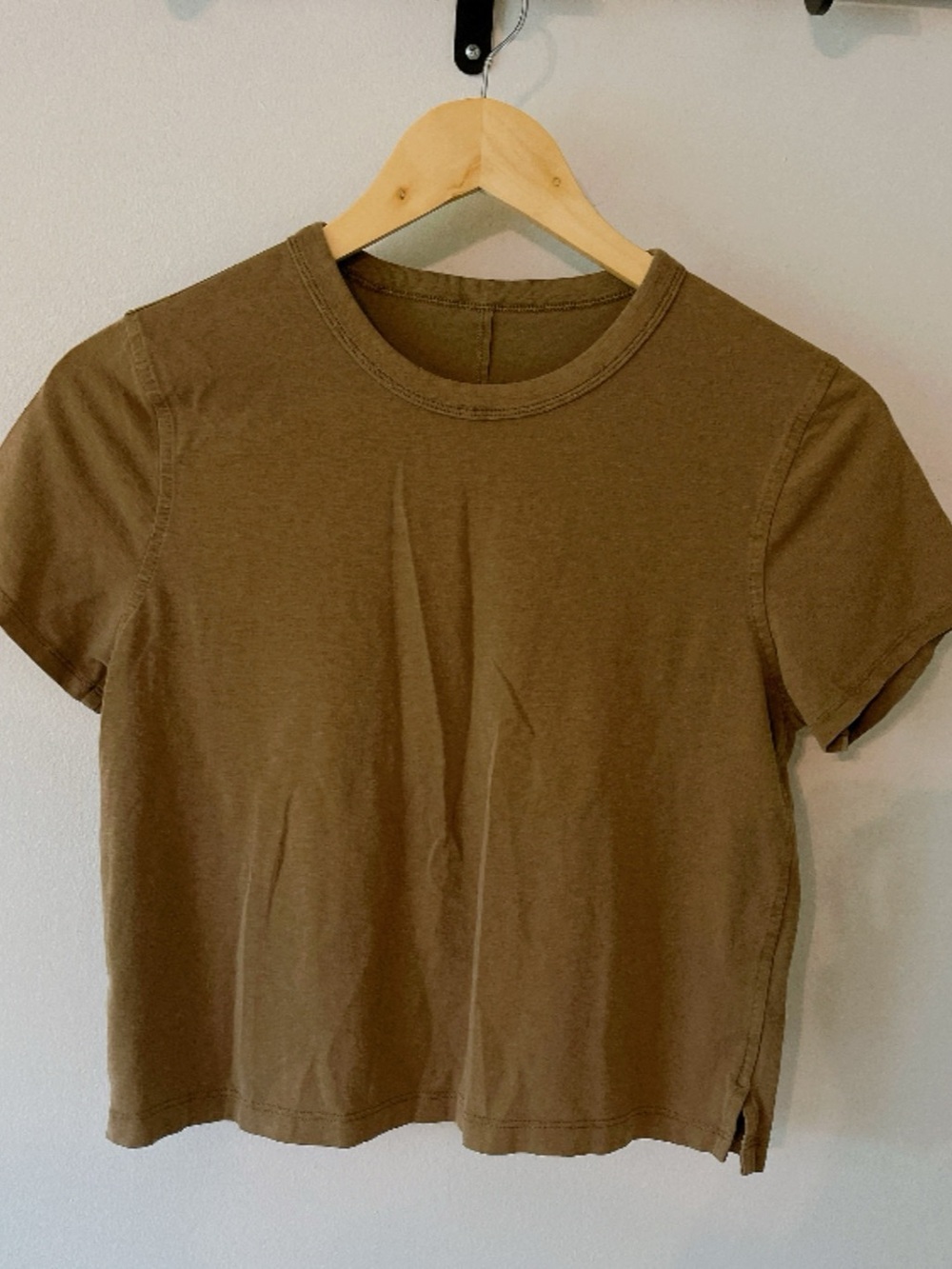 lululemon All Yours Crop Tee Brown